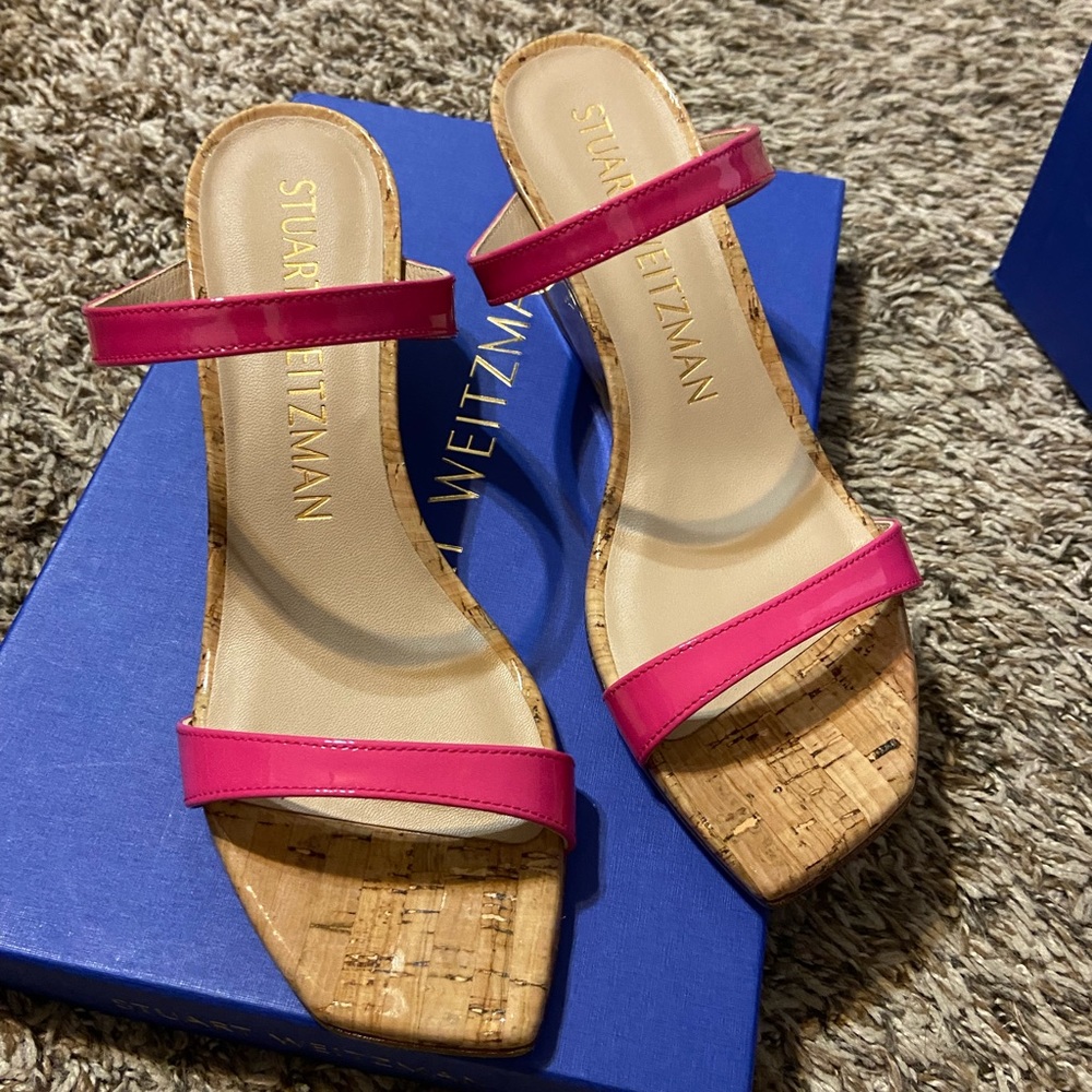 Stuart Weitzman Aleena 50 Wedge magenta